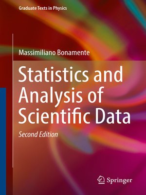 cover image of Statistics and Analysis of Scientific Data
